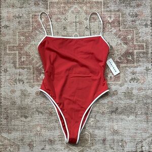 Woman’s NWTs PacSun Swim Red One Piece Bathing Suit